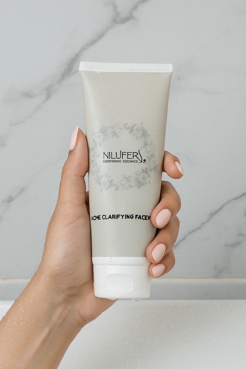 Acne Clarifying Face Wash by Nilufers. Acne Clarifying Face Wash | Oil Control & Pimple Treatment Cleanser