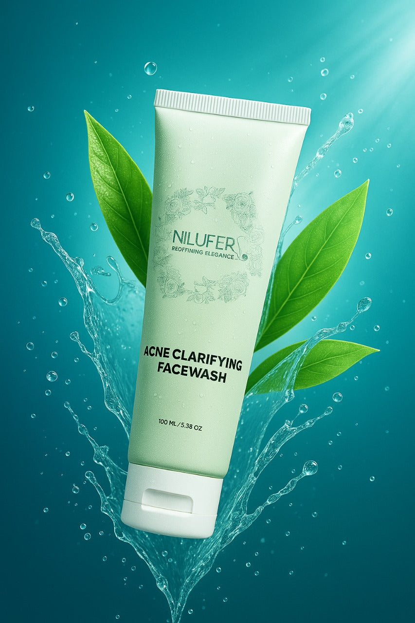 Acne Clarifying Face Wash by Nilufers. Acne Clarifying Face Wash | Oil Control & Pimple Treatment Cleanser