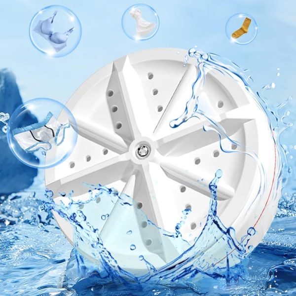 Portable Usb Washing Machine For Dishes and Clothes Ultrasonic Rotating Turbine washer