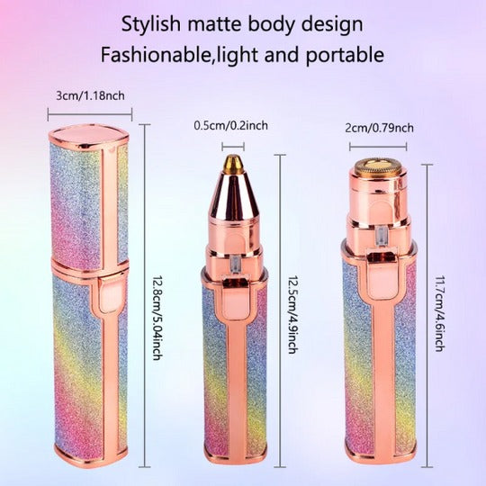 Hair Removal 2 In 1  Rechargeable Blawless Electric Facial, Multi Attractive Color