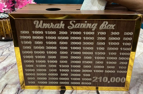 Wooden  Umrah Saving Box