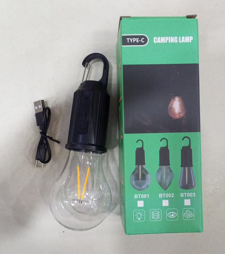 Rechargeable Portable Led Camping Lantern, Tent Lamp With Clip Hook.