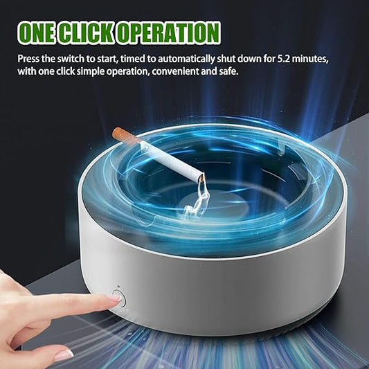 2-in-1 Air Purifier Quiet Ashtray, Ashtray Multifunction Electronic Smokeless Car Ashtray.