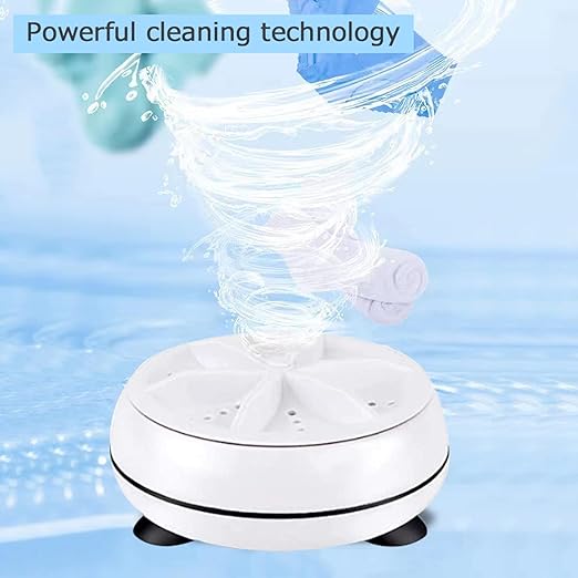 Portable Usb Washing Machine For  Dishes and  Clothes Ultrasonic Rotating Turbine washer