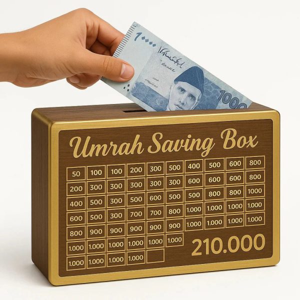 Wooden  Umrah Saving Box