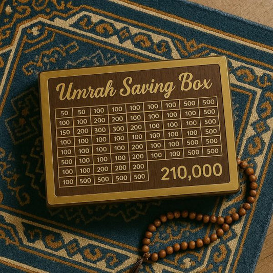 Wooden  Umrah Saving Box